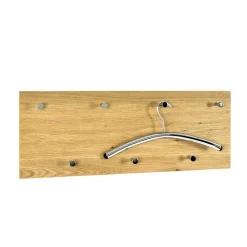 Wohnen Garderoben<Wand Garderobe Eiche Furnier Colocca mit 7 Haken