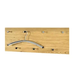 Wohnen Garderoben<Wand Garderobe Eiche Furnier Colocca mit 7 Haken