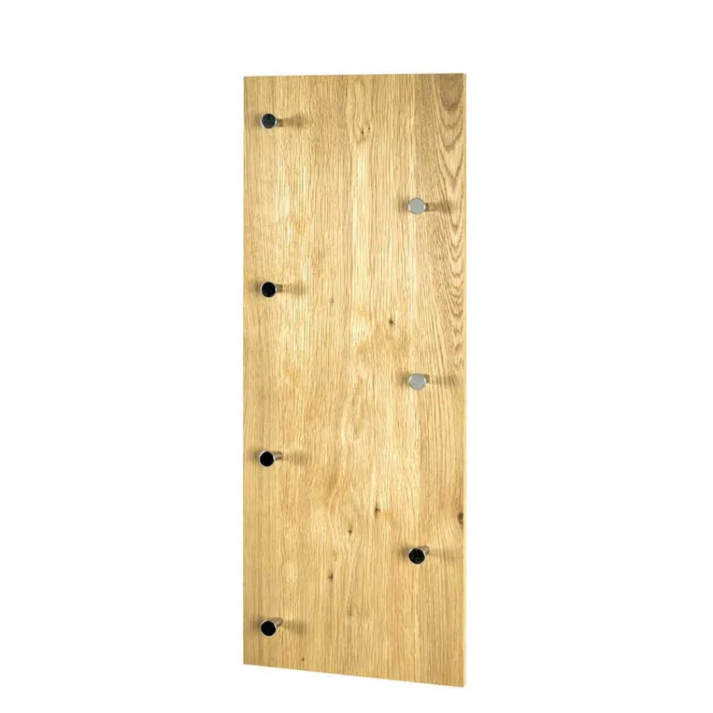 Wohnen Garderoben<Wand Garderobe Eiche Furnier Colocca mit 7 Haken
