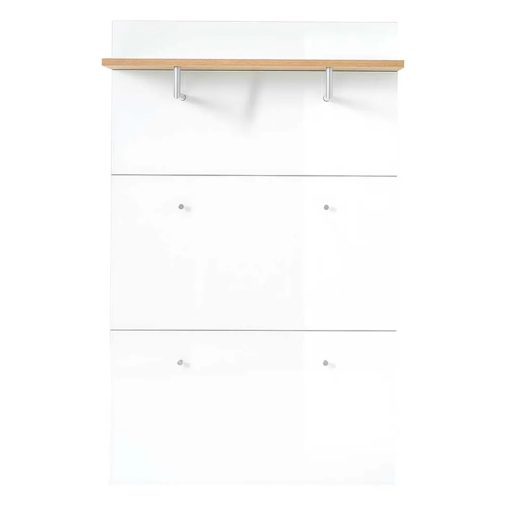 Wohnen Garderoben<Wand Garderobenpaneel in Weiß & Eiche - Reestyl