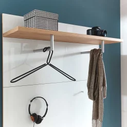 Wohnen Garderoben<Wand Garderobenpaneel in Weiß & Eiche - Reestyl