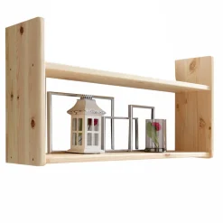 Wohnen Regale<Wand Kiefernholz Regal mit 2 Böden - Aco