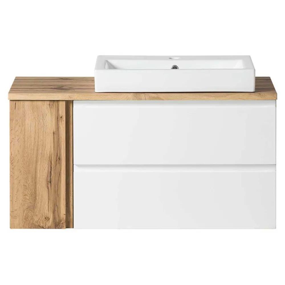 Wohnen Schränke<Wand Waschbeckenschrank mit Aufsatzbecken - Eight