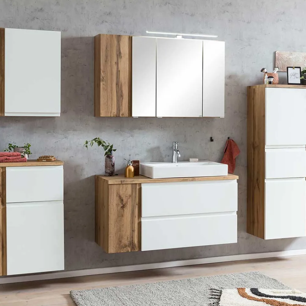 Wohnen Schränke<Wand Waschbeckenschrank mit Aufsatzbecken - Eight