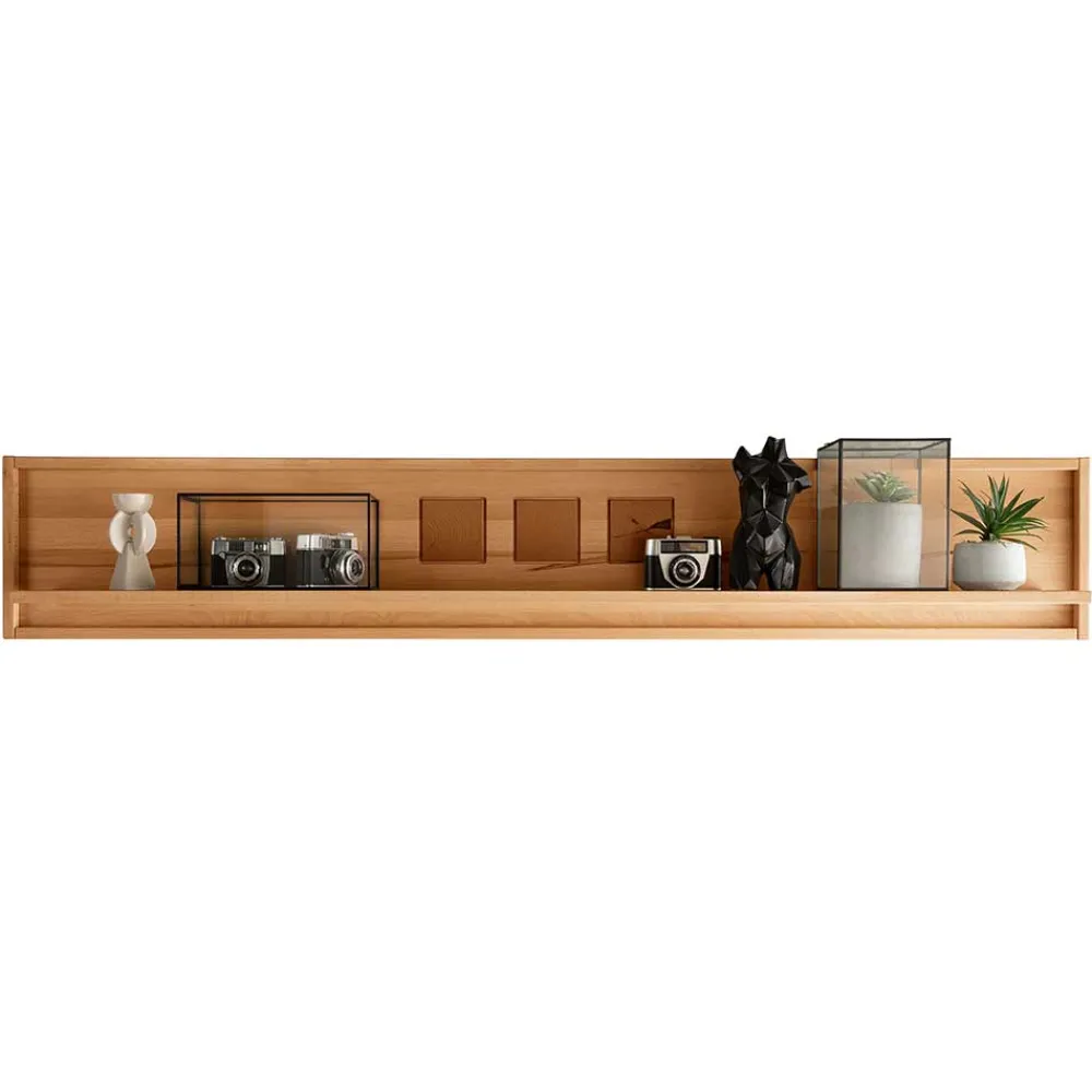 Wohnen Regale<Wandboard aus geöltem Kernbuche Massivholz - Sarosca