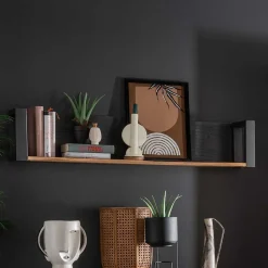 Wohnen Regale<Wandboard aus Recyclingholz Mango massiv - Acira
