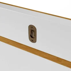 Wohnen Regale<Wandboard in Eiche Furnier & Weiß - Elastian