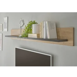 Wohnen Regale<Wandboard in Eiche Gold Holzoptik - Hengas