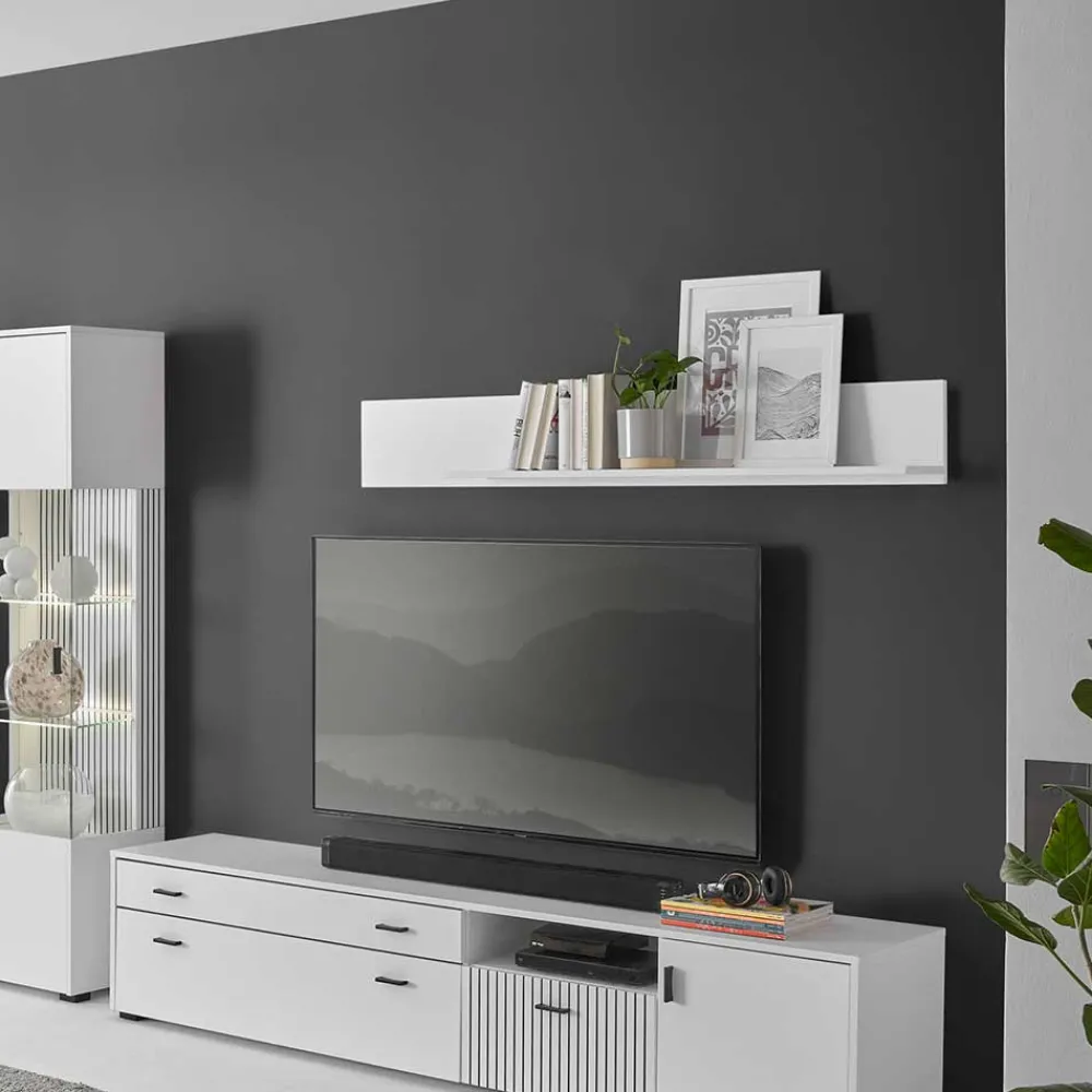 Wohnen Regale<Wandboard in Mattweiß - Dualkos I