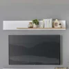 Wohnen Regale<Wandboard in Mattweiß und Wildeiche - Nenaloro