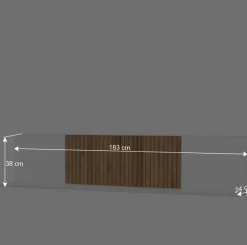 Wohnen Regale<Wandboard in Weiß mit Eiche Bianco - Miloris