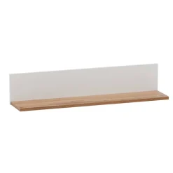 Wohnen Regale<Wandboard in Weiß und Eiche - Cabinda