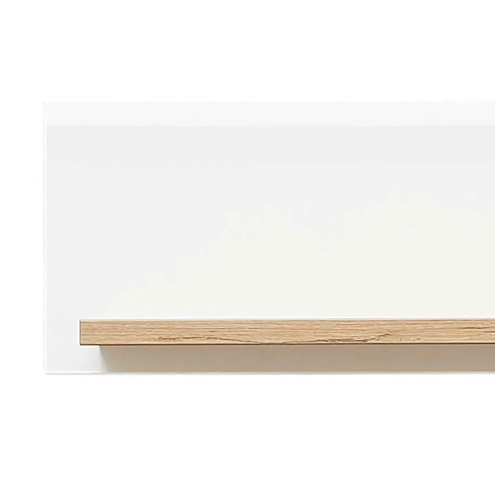 Wohnen Regale<Wandboard in Weiß und Wildeiche Optik - Niam