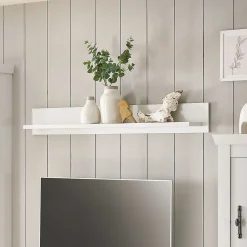 Wohnen Regale<Wandboard in weißer Holzoptik Pinie - Liancos