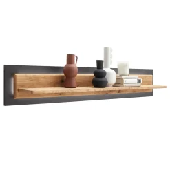 Wohnen Regale<Wandboard in Wildeiche & Anthrazit - Flacona