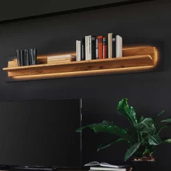 Wohnen Regale<Wandboard in Wildeiche & Anthrazit - Flacona