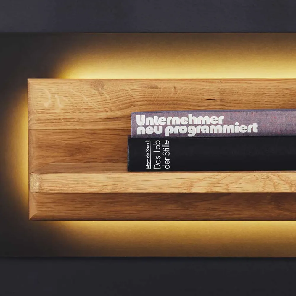 Wohnen Regale<Wandboard in Wildeiche & Anthrazit - Flacona