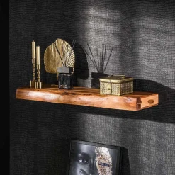 Wohnen Regale<Wandboard mit Baumkante aus Akazie - Casaniano