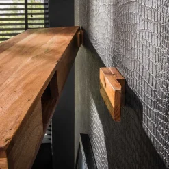 Wohnen Regale<Wandboard mit Baumkante aus Akazie - Casaniano