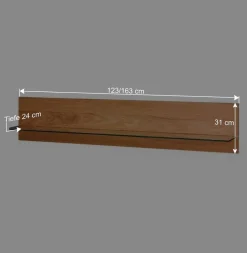 Wohnen Regale<Wandboard mit Glasablage - Sennya