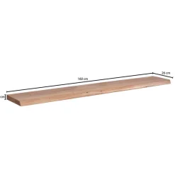 Wohnen Regale<Wandboard mit Naturkante in 6 Breiten - Elmin