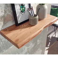 Wohnen Regale<Wandboard mit Naturkante in 6 Breiten - Elmin