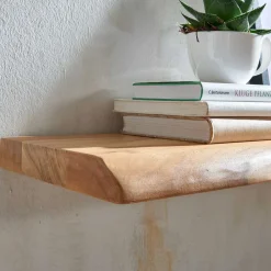 Wohnen Regale<Wandboard mit Naturkante in 6 Breiten - Elmin