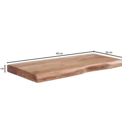 Wohnen Regale<Wandboard mit Naturkante in 6 Breiten - Elmin