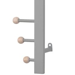 Wohnen Garderoben<Wandgarderobe aus Metall in Alufarben - Kasrinco