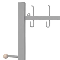 Wohnen Garderoben<Wandgarderobe aus Metall in Alufarben - Kasrinco