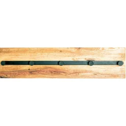Wohnen Garderoben<Wandgarderobe aus Metall & Eichenholz - Cornello
