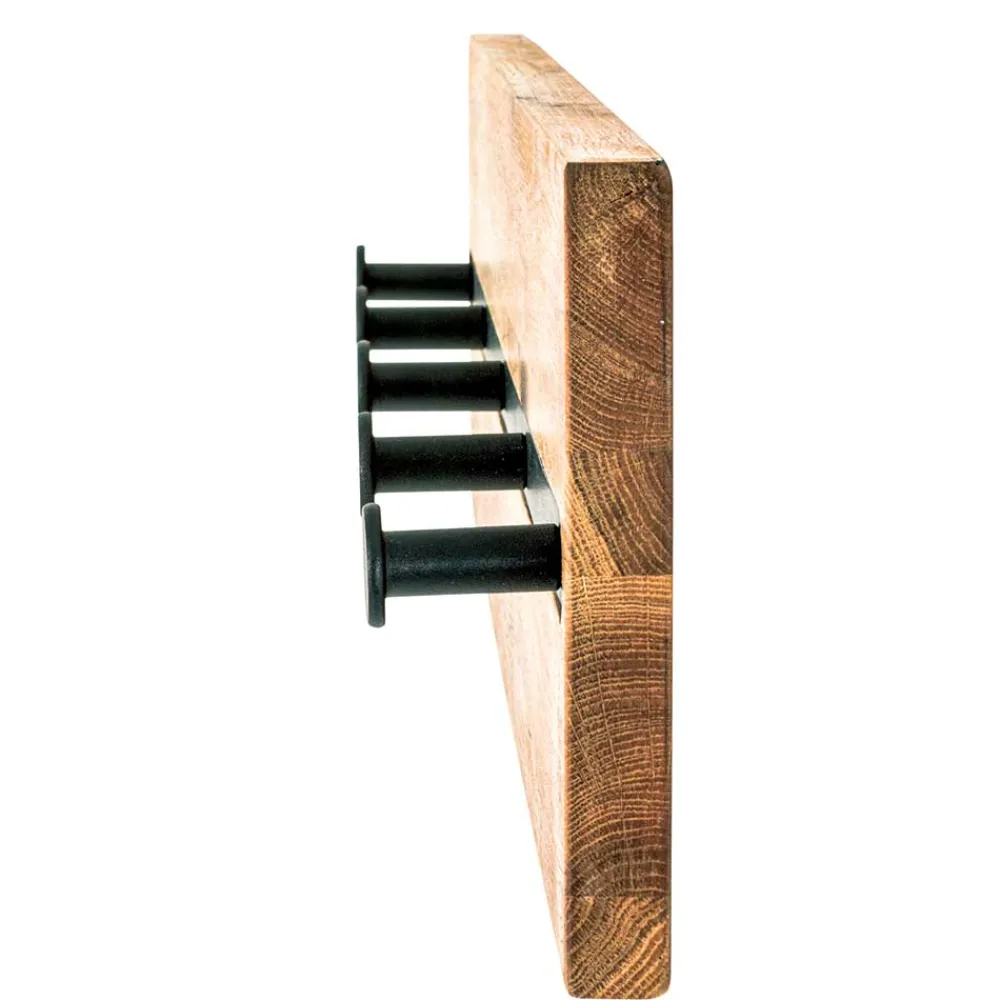 Wohnen Garderoben<Wandgarderobe aus Metall & Eichenholz - Cornello