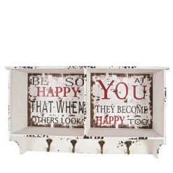 Wohnen Garderoben<Wandgarderobe Esther im Shabby Chic Look