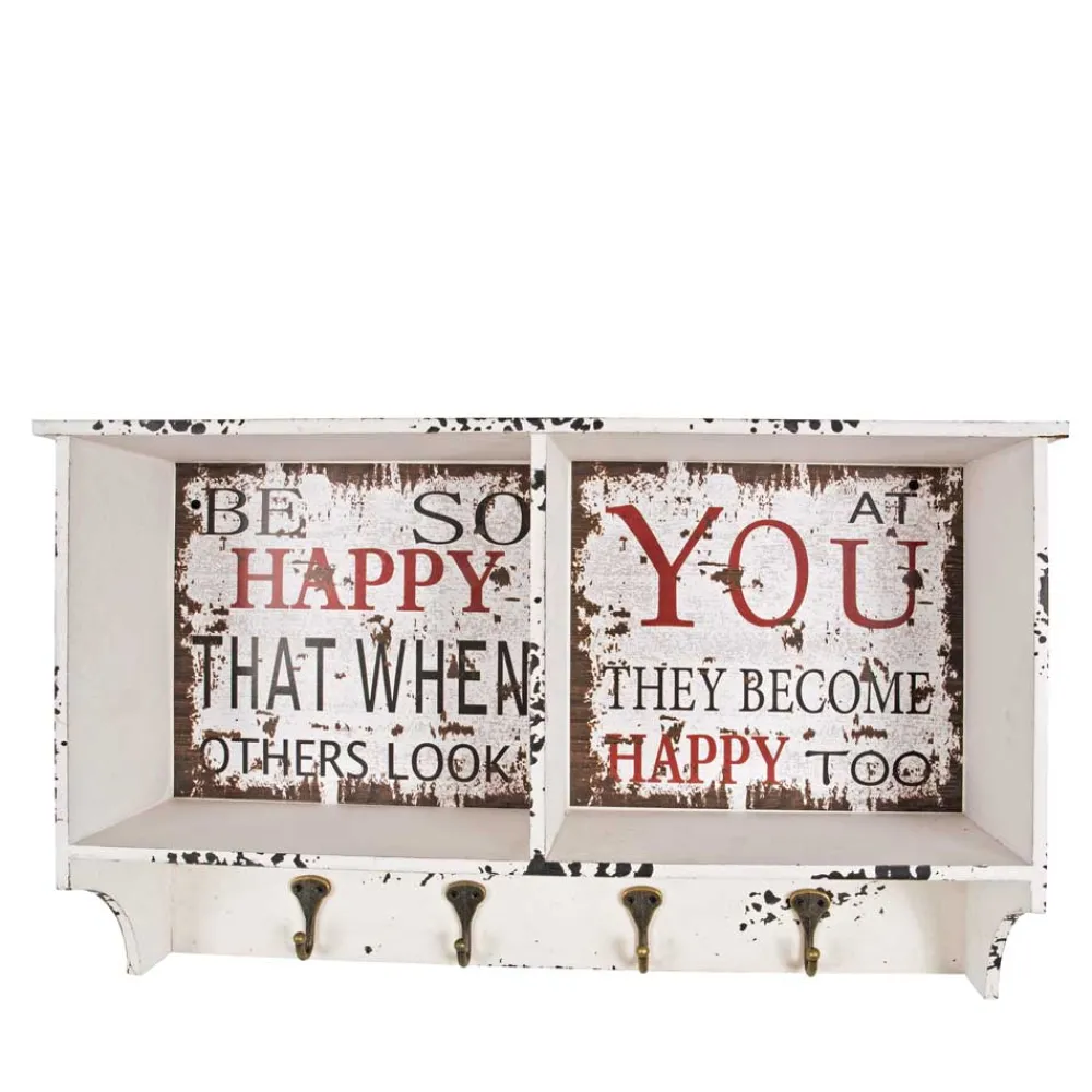 Wohnen Garderoben<Wandgarderobe Esther im Shabby Chic Look