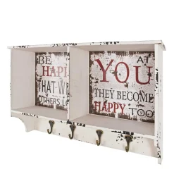 Wohnen Garderoben<Wandgarderobe Esther im Shabby Chic Look