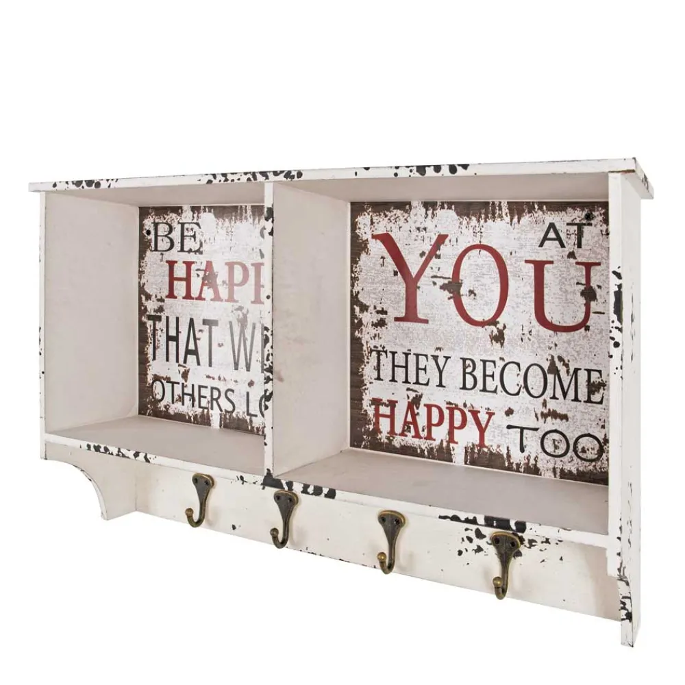 Wohnen Garderoben<Wandgarderobe Esther im Shabby Chic Look