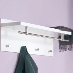 Wohnen Garderoben<Wandgarderobe Gestina in Weiß