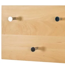 Wohnen Garderoben<Wandgarderobe mit 5 Haken Loove aus Buchenholz