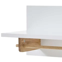 Wohnen Garderoben<Wandgarderobe mit Ablageboden & Holzstange - Catia