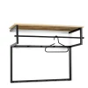 Wohnen Garderoben<Wandgarderobe mit Hutablage aus Holzleisten - Casciano