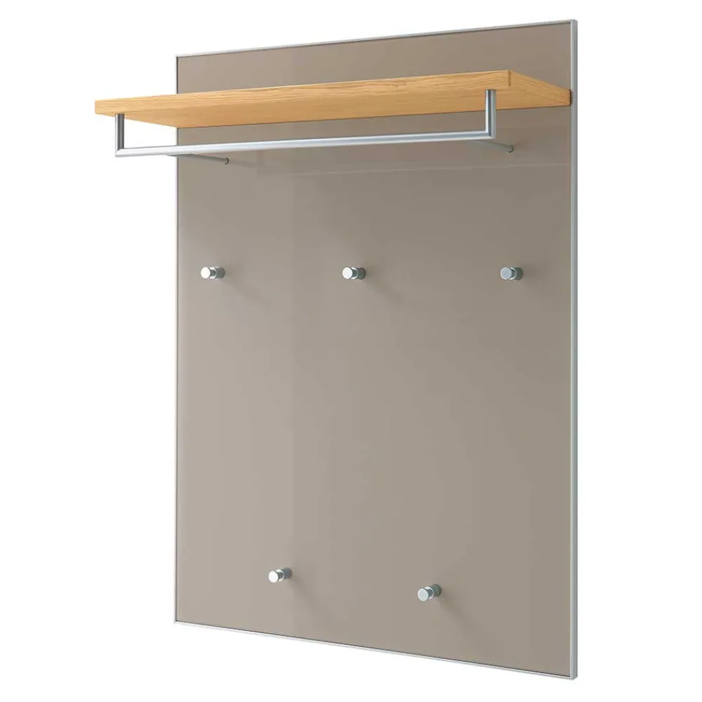 Wohnen Garderoben<Wandpaneel Garderobe Diecca in Taupe