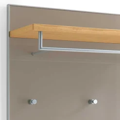 Wohnen Garderoben<Wandpaneel Garderobe Diecca in Taupe