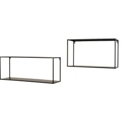 Wohnen Regale<Wandregale ohne Rückwand Set - Krona (zweiteilig)