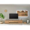 Wohnen Wohnwände<Wandregal-Paneel und TV-Lowboard Set - Colomania (zweiteilig)