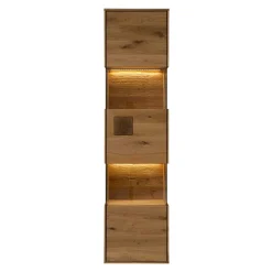 Wohnen Vitrinen<Wand-Vitrine aus Wildeiche Massivholz - Millena