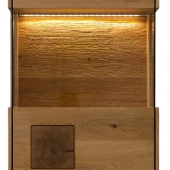 Wohnen Vitrinen<Wand-Vitrine aus Wildeiche Massivholz - Millena