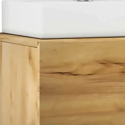 Wohnen Schränke<Waschtisch in Holzoptik Wildeiche Honig - Toulon