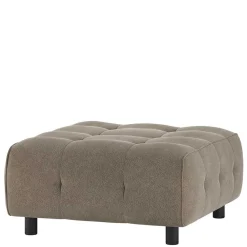 Wohnen Hocker<Webstoff Couchhocker in Graugrün - Visaraldo