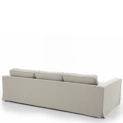 Wohnen Sofas<Webstoff Ecksofa in Hellgrau - Coisma