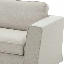 Wohnen Sofas<Webstoff Ecksofa in Hellgrau - Coisma